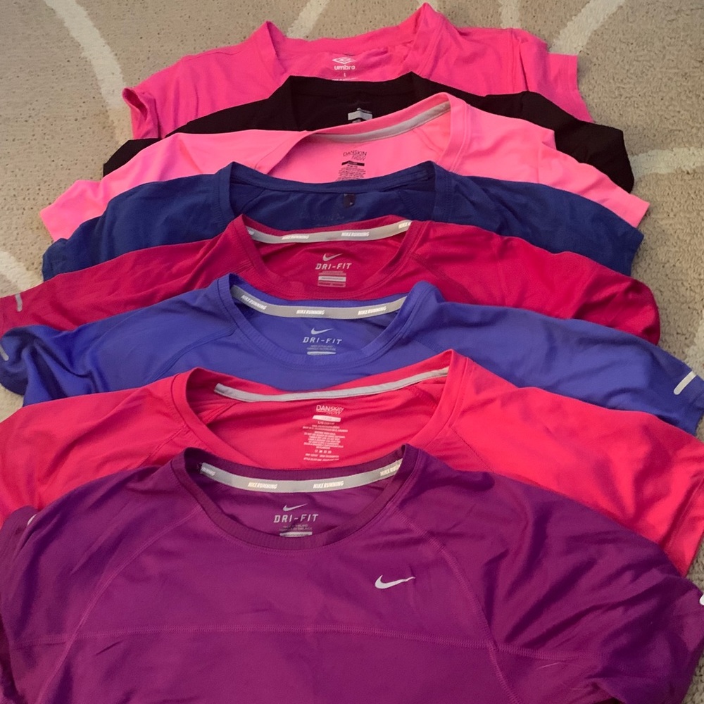 Bundle of 8 workout tops